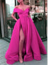 Off the Shoulder Prom Dresses with Side Slit LBQ1181