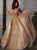 A Line Sequin V Neck Sequins Prom Dresses