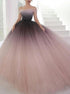 Off the Shoulder Backless Tulle Sweetheart Prom Dresses LBQ0955