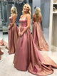 Sleeveless Ball Gown Prom Dresses with Sweep Train