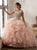 Bright Blush Pink Tulle Ball Gowns Tulle Scoop Prom Dresses with Beadings