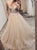 A Line V Neck Off the Shoulder Tulle Prom Dresses