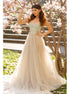 A Line Sweetheart Prom Dresses With Appliques LBQ0516