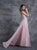 Sweetheart Sweep Train Chiffon Prom Dresses With Beadings