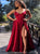 A Line Spaghetti Straps Lace Up Satin Prom Dresses