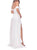Sweep Train White Evening Dresses