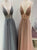 Sweep Train Champagne Evening Dresses