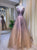 Sweep Train Purple Evening Dresses