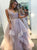 Chic A Line Straps Floor Length Tulle Prom Dresses