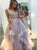 Chic A Line Straps Floor Length Tulle Sleeveless Prom Dresses