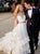 Two Piece A Line Appliques Ivory Tulle Prom Dresses