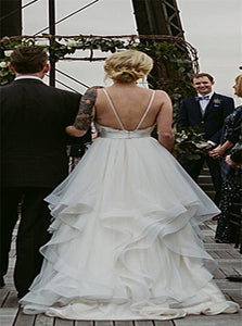 Backless Ivory Wedding Dresses