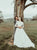 A Line Half Sleeves Tulle Wedding Dresses with Appliques