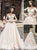 Sweep Train Lace Tulle Wedding Dresses