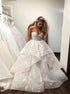 Ball Gown Sweetheart  Ivory Tulle Wedding Dress LBQW0065