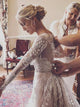 Long Sleeves Lace Wedding Dresses