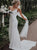 Sleeveless Spaghetti Straps Satin Wedding Dresses with Sweep Train