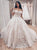 Ball Gown Off the Shoulder Tulle Wedding Dresses With Appliques 