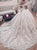 Sleeveless Zipper Up Wedding Dresses With Sweep Train