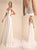 White V Neck Appliques Tulle Wedding Dresses with Pleats 