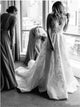 Gorgeous A Line Lace Wedding V Neck Wedding Dresses