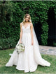 A Line Lace Wedding V Neck Wedding Dresses