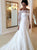 A Line Off The Shoulder Long Sleeves Tulle Wedding Dresses