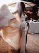 A Line Appliques Tulle Sweetheart Wedding Dresses
