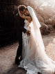Sweep Train Ivory Evening Dresses