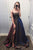 Chic Simple Sparkly Long A-line Spaghetti Straps Prom Dresses Party Dress  GJS249