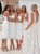 Knee Length Satin Bridesmaid Dresses with Lace