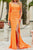 Chic Split Front One-shoulder Beading Floor-Length Prom Dress GJS453