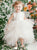 A Line Scoop Ivory Asymmetrical Tulle Flower Girl Dresses