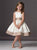 Above Knee A Line Satin Flowers Girl Dresses