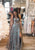 Stylish Tulle Sequins A-line Split Front Long Prom Dress Formal Dress GJS121