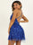 Above Knee Criss Cross Beadings Homecoming Dresses