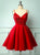 Above Knee Red  Homecoming Dresses