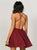 Above Knee Criss Cross  Homecoming Dresses