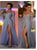 Off the Shoulder Appliques Grey Long Sleeves Prom Dresses