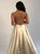 Sweep Train Champagne Evening Dresses