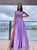 Sweep Train Lavender Evening Dresses