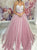 Sweetheart Ball Gown Appliques Tulle Prom Dresses
