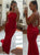 Backless Red Evening Dresses