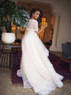 Sweep Train White Evening Dresses