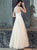 Sweep Train Ivory Evening Dresses