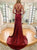 Mermaid Spaghetti Straps Sequins Pleats Prom Dress LBQ4124