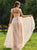 Sweep Train Pink Evening Dresses