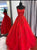 A Line Spaghetti Straps Tulle Criss Cross Prom Dresses