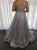 Sweep Train Grey Evening Dresses