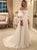 Sweep Train White Long Sleeves Evening Dresses